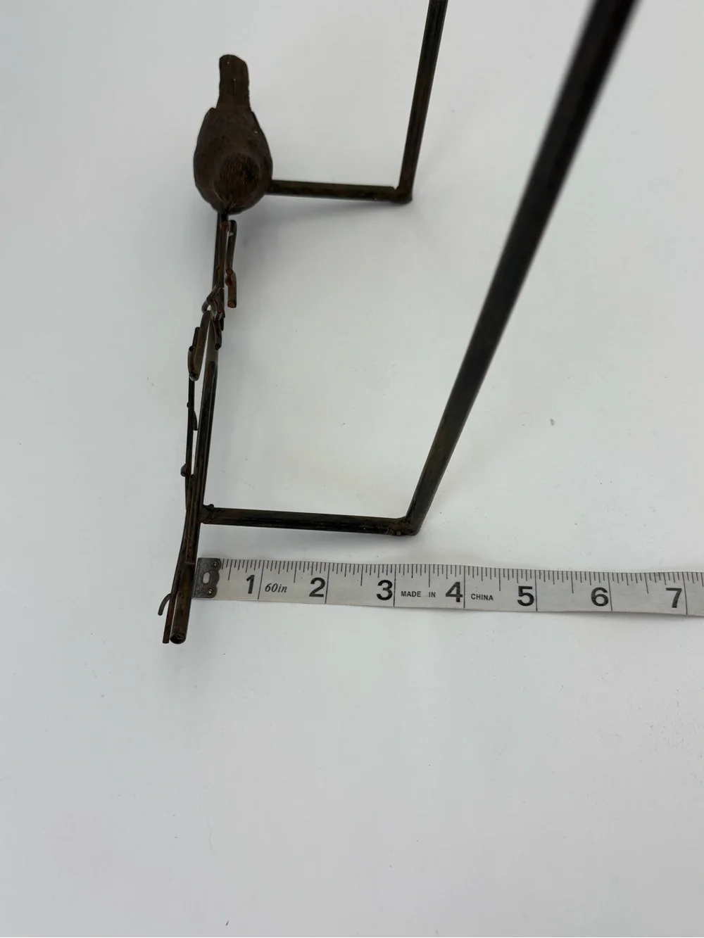 Metal Bird Wall Picture or Plate Hanger 15” tall and 12” wide